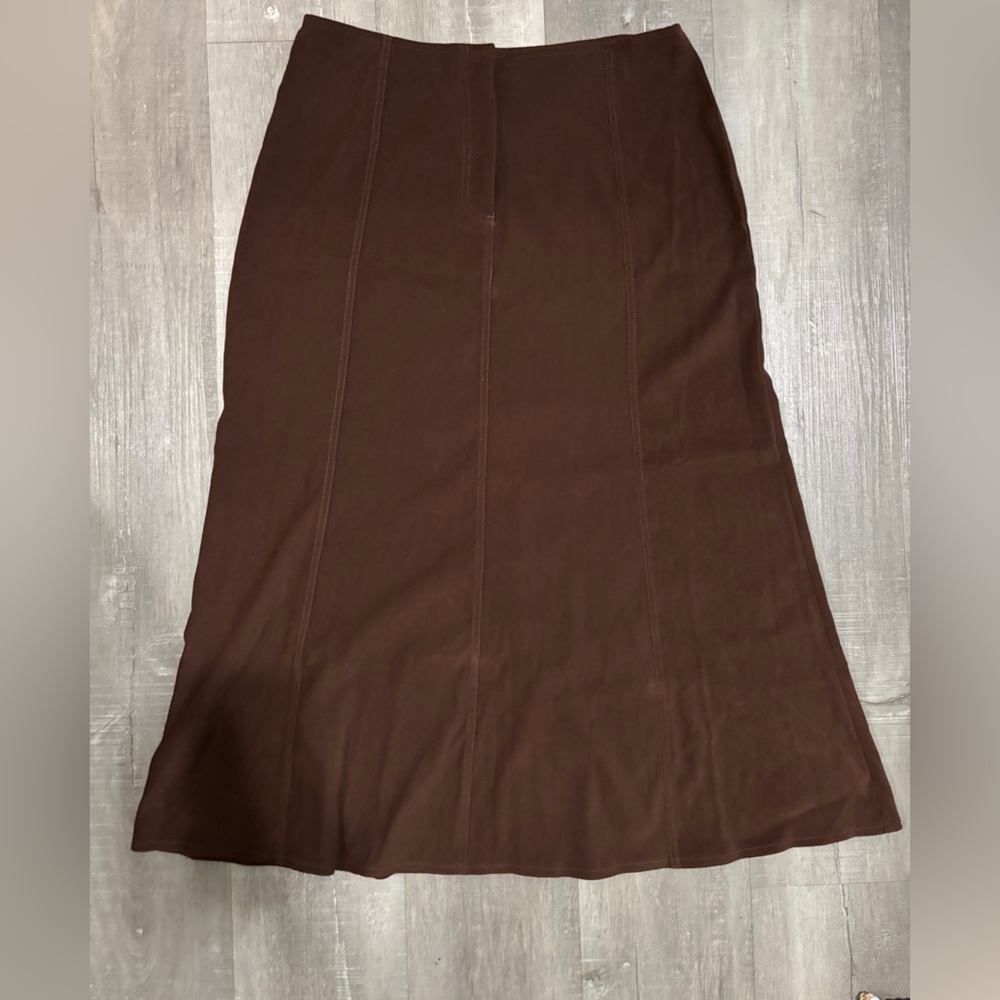 White Stag Brown A-Line Skirt